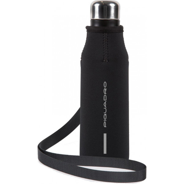 Piquadro ANTI COVID-19/Black Термобутылка с чехлом (0,5л) (7x25,5x7)