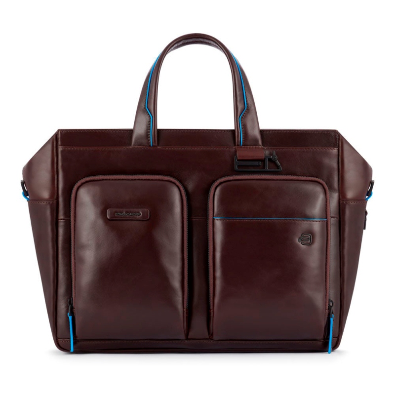 Piquadro B2 REVAMP/Cognac Сумка двуручн. с отдел. д/ноутбука 14"/iPad (36x28x13)