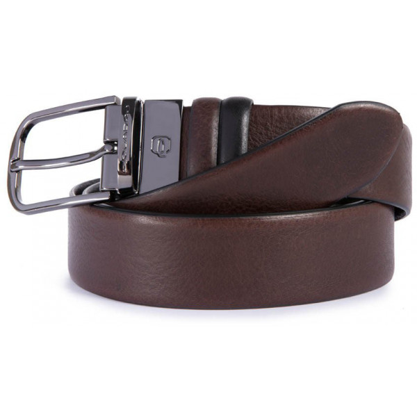 Piquadro BK SQUARE/Bk.Brown-Black  Ремень муж. двухсторон. CU4877B3 (125x3,5x0)