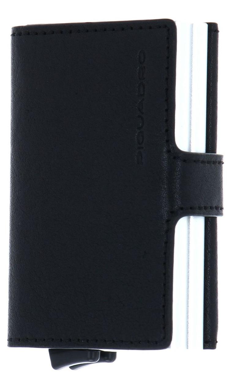 Piquadro BK SQUARE/Black  Кредитница-портмоне с выдвижным механизмом с RFID защитой (6,5x10,5x2,5)