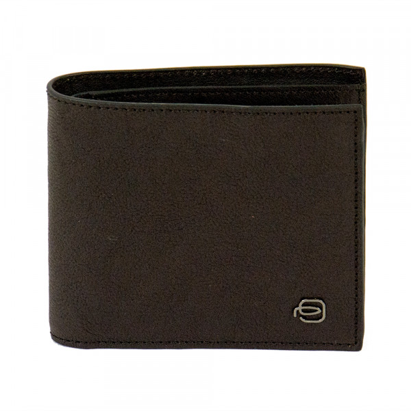 Piquadro BK SQUARE/D.Brown  Портмоне гориз. с отдел. для док. и монет с RFID защитой (11,5x9,5x2)