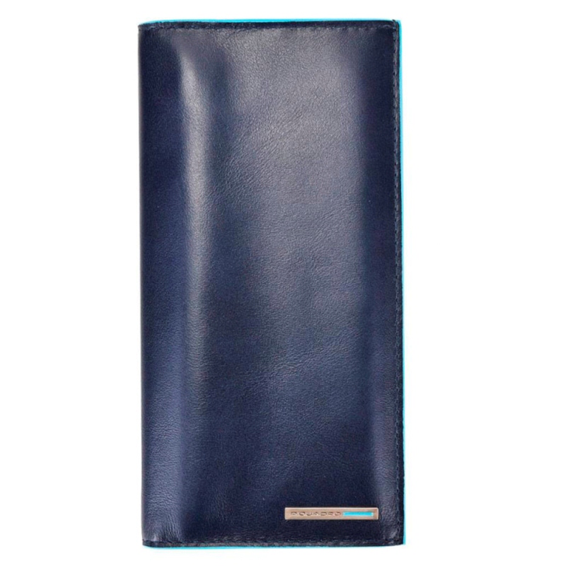 Piquadro BL SQUARE/Navy Blue Портмоне верт. с отдел. для кред.карт (9,3x18x2)
