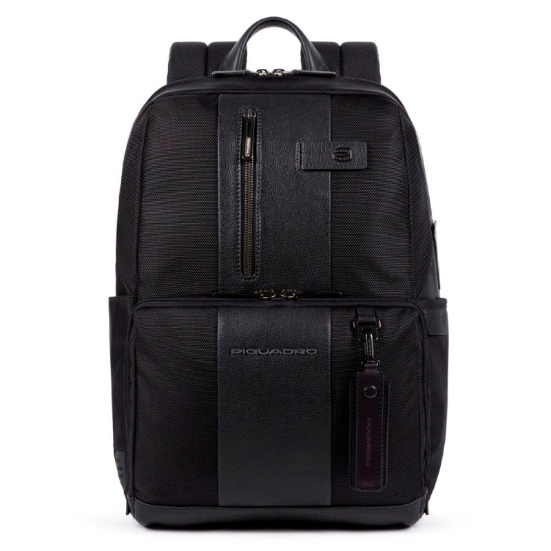 Piquadro BRIEF2 Bagmotic/Black Рюкзак с отдел. д/ноутбука 14"/iPad/iPad Mini (17л) (29x39x15)