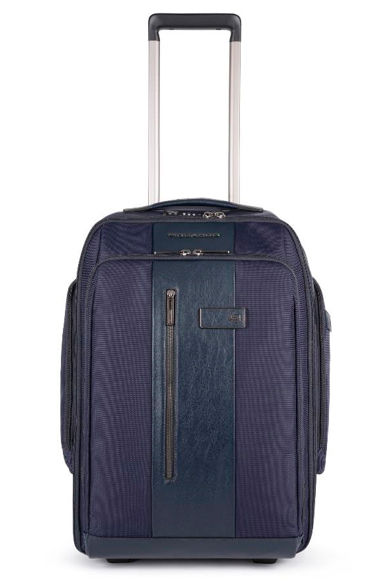 Piquadro BRIEF2 Bagmotic/Blue Чемодан-рюкзак на 2 колесах с отд.д/ноутбука 15,6"/USB/CONNEQU (37,54л) (35x53