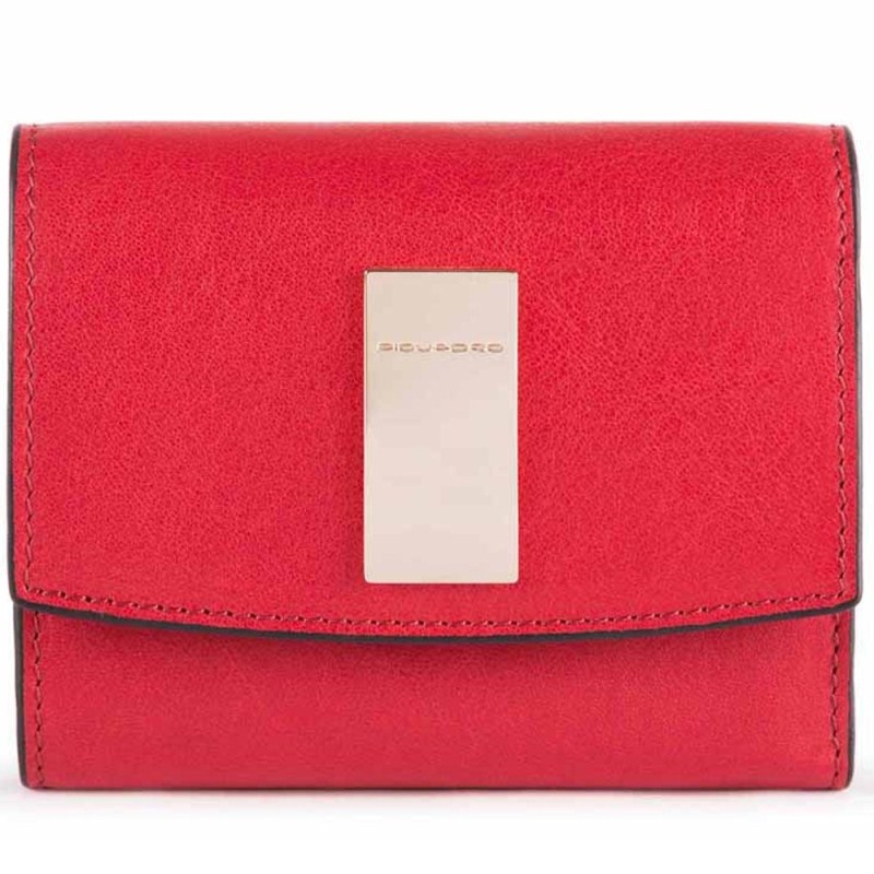 Piquadro DAFNE/Red Портмоне с отдел. для монет на молнии с RFID защитой (9,5x12x2,5)