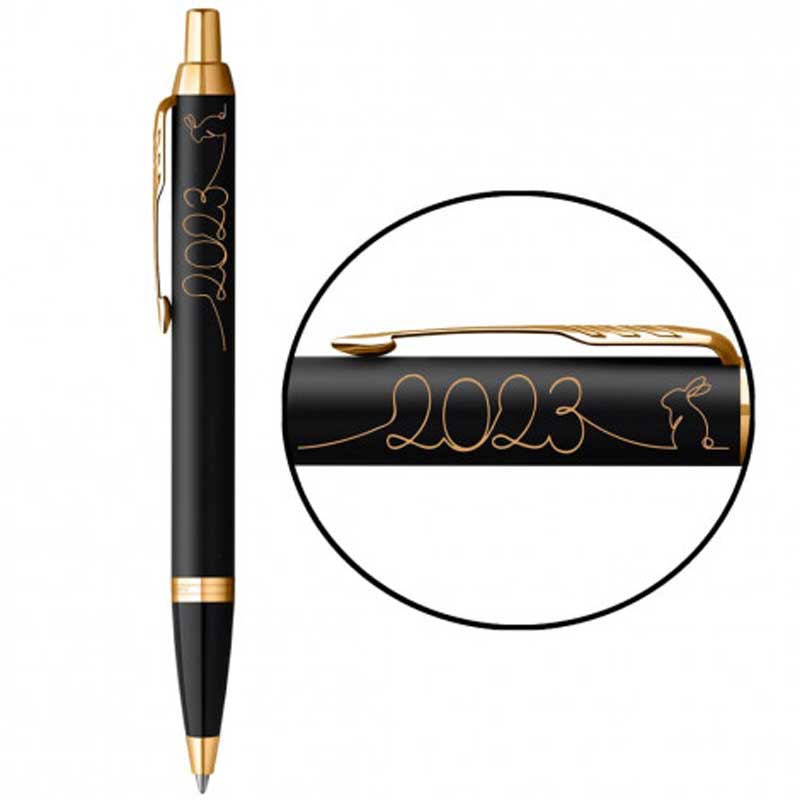 Parker IM 17 ZODIAC  Black GT  BP 2023 Год Кролика