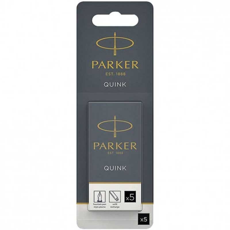 Parker Картриджи   Parker Quink /5шт. черн. блистер