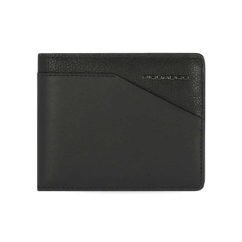 Piquadro MARTIN/Black Портмоне гориз. с отдел. для монет с RFID защитой (11x9x2)