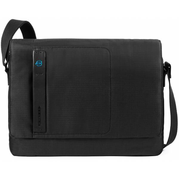 Piquadro PULSE/ChevronBlack  Сумка наплечная с отдел. д/ноутбука 14"/iPad/iPad Air (40x30,5x9)