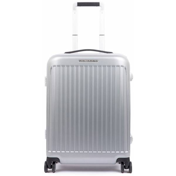 Piquadro RELYGHT PLUS/Grey-Black Чемодан на 4 колесах S с трекером CONNEQU (39л) (40x55x20)