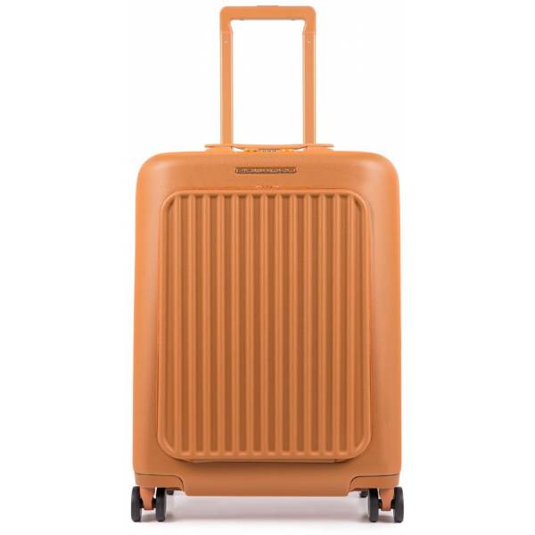 Piquadro SEEKER/Orange  Чемодан на 4 колесах S с карманом д/ноутбука 15,6"/iPad Air/Pro (35л) (40x55x23,5)