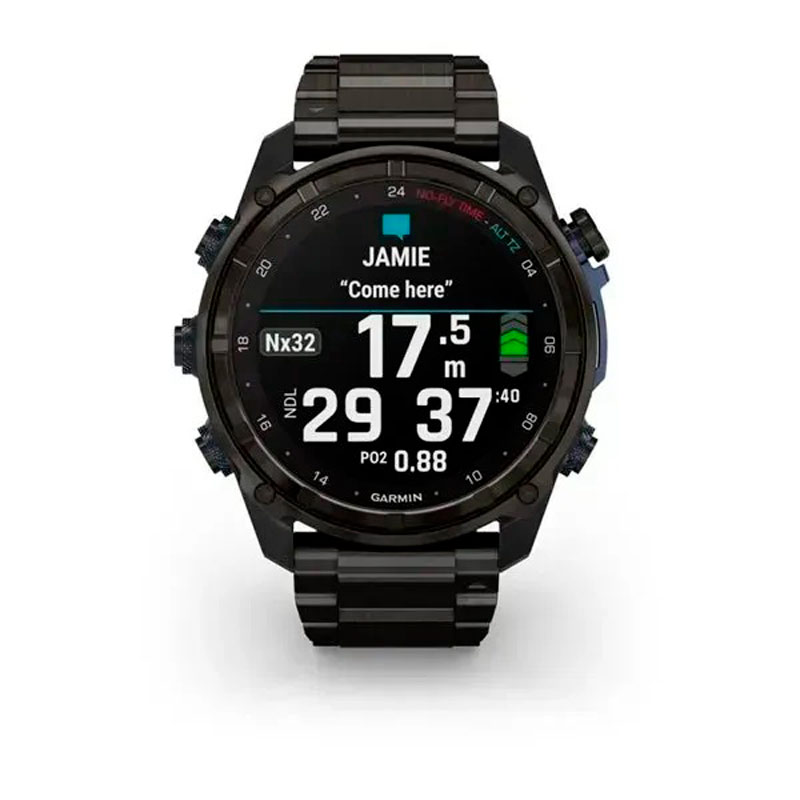 Garmin Смарт-годинник Garmin Descent Mk3i - 51 мм, титан Carbon Grey DLC з титановим браслетом + трансивер Descent T2 Garmin Смарт-годинник Garmin Descent Mk3i - 51 мм, титан Carbon Grey DLC з титановим браслетом + трансивер Descent T2