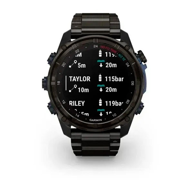 Garmin Смарт-годинник Garmin Descent Mk3i - 51 мм, титан Carbon Grey DLC з титановим браслетом + трансивер Descent T2 Garmin Смарт-годинник Garmin Descent Mk3i - 51 мм, титан Carbon Grey DLC з титановим браслетом + трансивер Descent T2