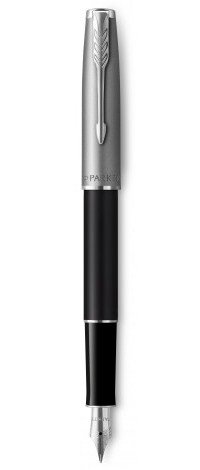 Parker SONNET 17 Essentials  Metal & Black Lacquer CT   FP F