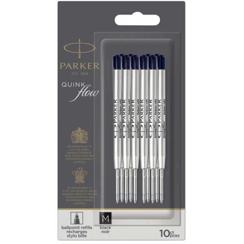 Parker Стержень   Parker QuinkFlow шарик. черн. M  блистер 10шт