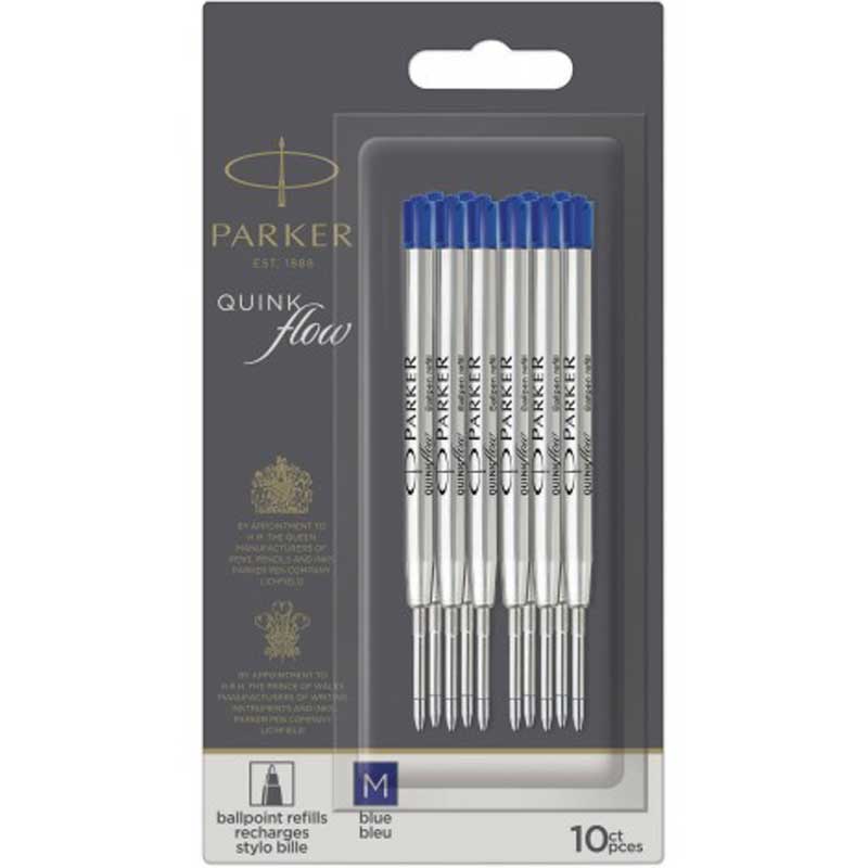 Parker Стержень   Parker QuinkFlow шарик. син. M  блистер 10шт