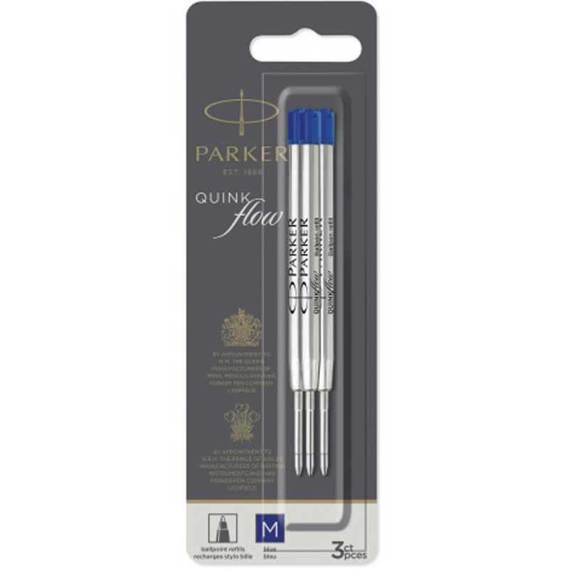 Parker Стержень   Parker QuinkFlow шарик. син. M  блистер 3шт
