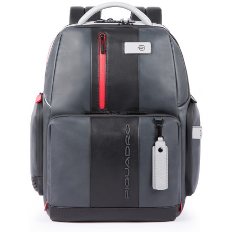 Piquadro URBAN Bagmotic/Grey-Black Рюкзак с отдел. д/ноут 15,6"/iPad Air/Pro USB/microUSB (34x44x19,5)
