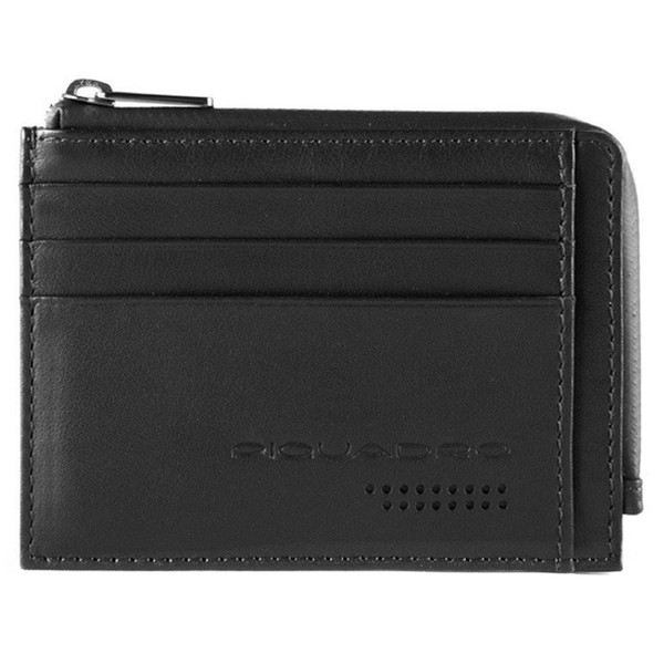 Piquadro URBAN/Black Кредитница с отдел. для монет на молнии с RFID защитой (11,5x8x1)
