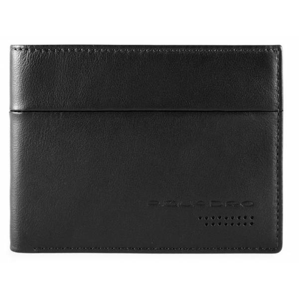 Piquadro URBAN/Black Портмоне гориз. с отдел. для док. с RFID защитой (11x9x1,5)