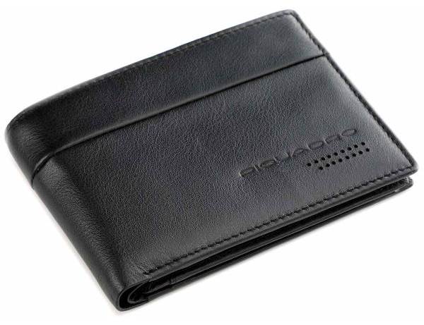 Piquadro URBAN/Black Портмоне гориз. с отдел. для док. с RFID защитой (13x9x2)