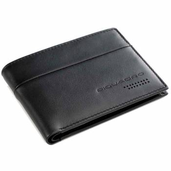 Piquadro URBAN/Black Портмоне с отдел. для монет с RFID защитой (13x9,5x2)