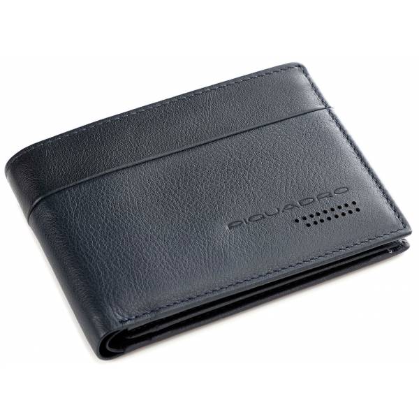 Piquadro URBAN/Blue  Портмоне гориз. с отдел. для док. с RFID защитой (13x9x2)